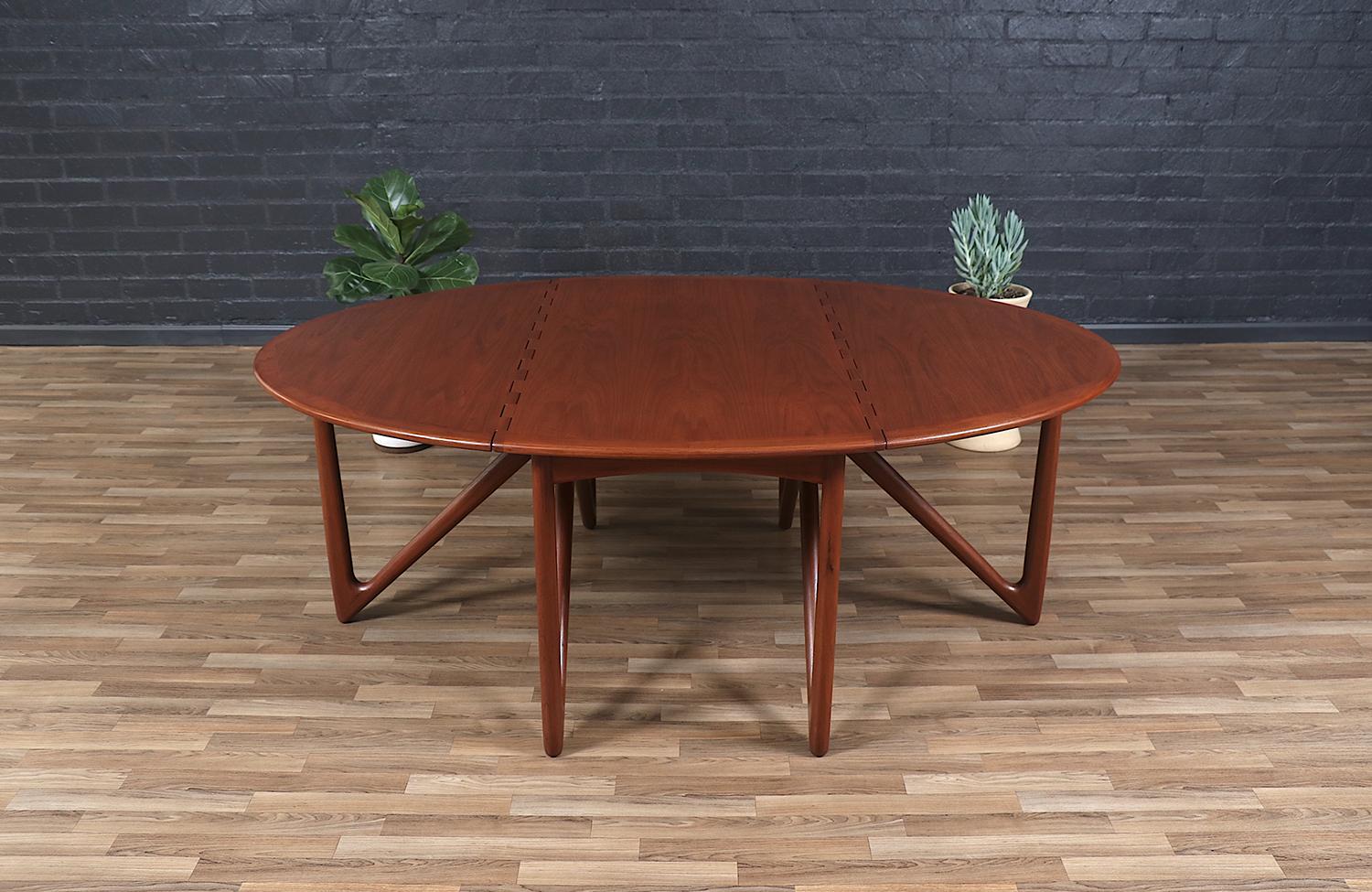 Niels Koefoed Gateleg Teak Dining Table for Koefoeds Hornslet 2