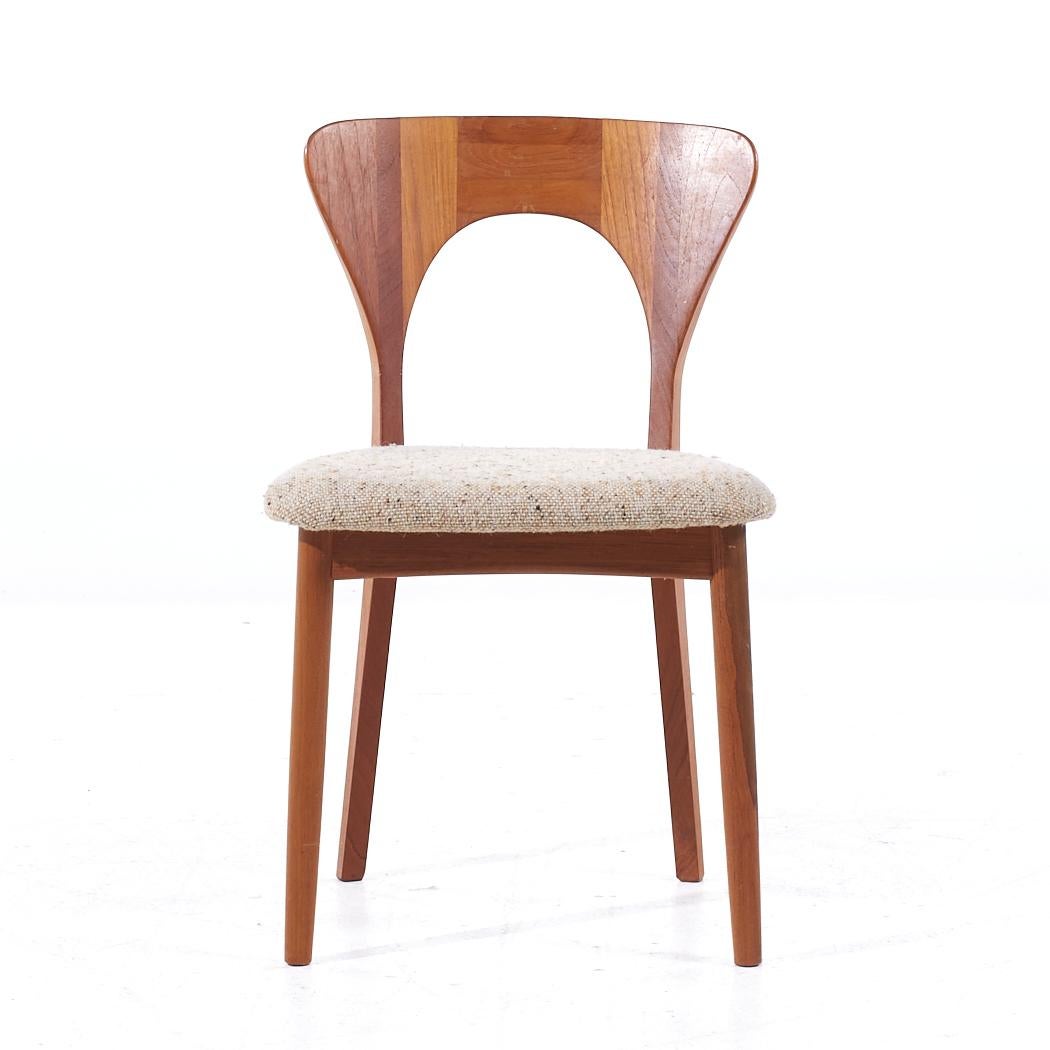 Late 20th Century Niels Koefoed Hornslet Mid Century Danish Teak Peter Dining Chairs - Set of 6