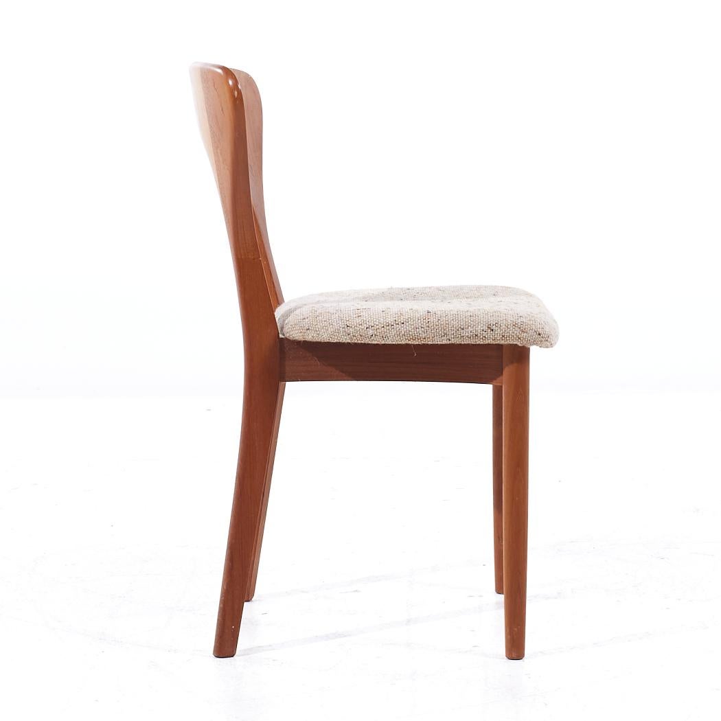 Niels Koefoed Hornslet Mid Century Danish Teak Peter Dining Chairs - Set of 6 For Sale 1