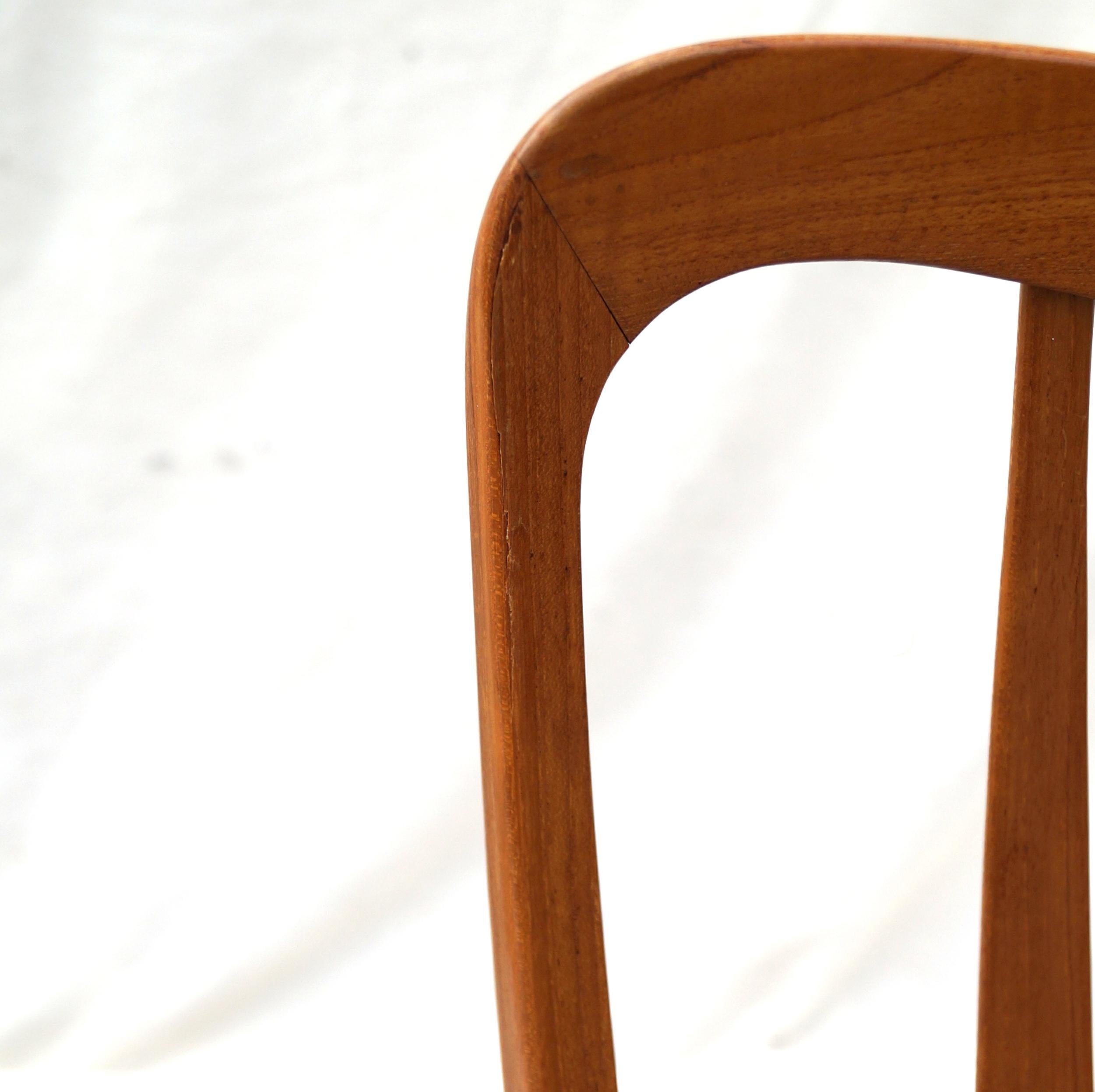 Niels Koefoed Koefoeds Hornslet Ingrid - Sedie da pranzo moderne in teak, set di 8 sedie in vendita 9