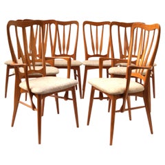 Niels Koefoed Koefoeds Hornslet Ingrid Danish Modern Teak Dining Chairs Set of 8