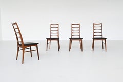 Niels Koefoed 'Lis' dining chairs in rosewood Koefoeds Denmark 1960