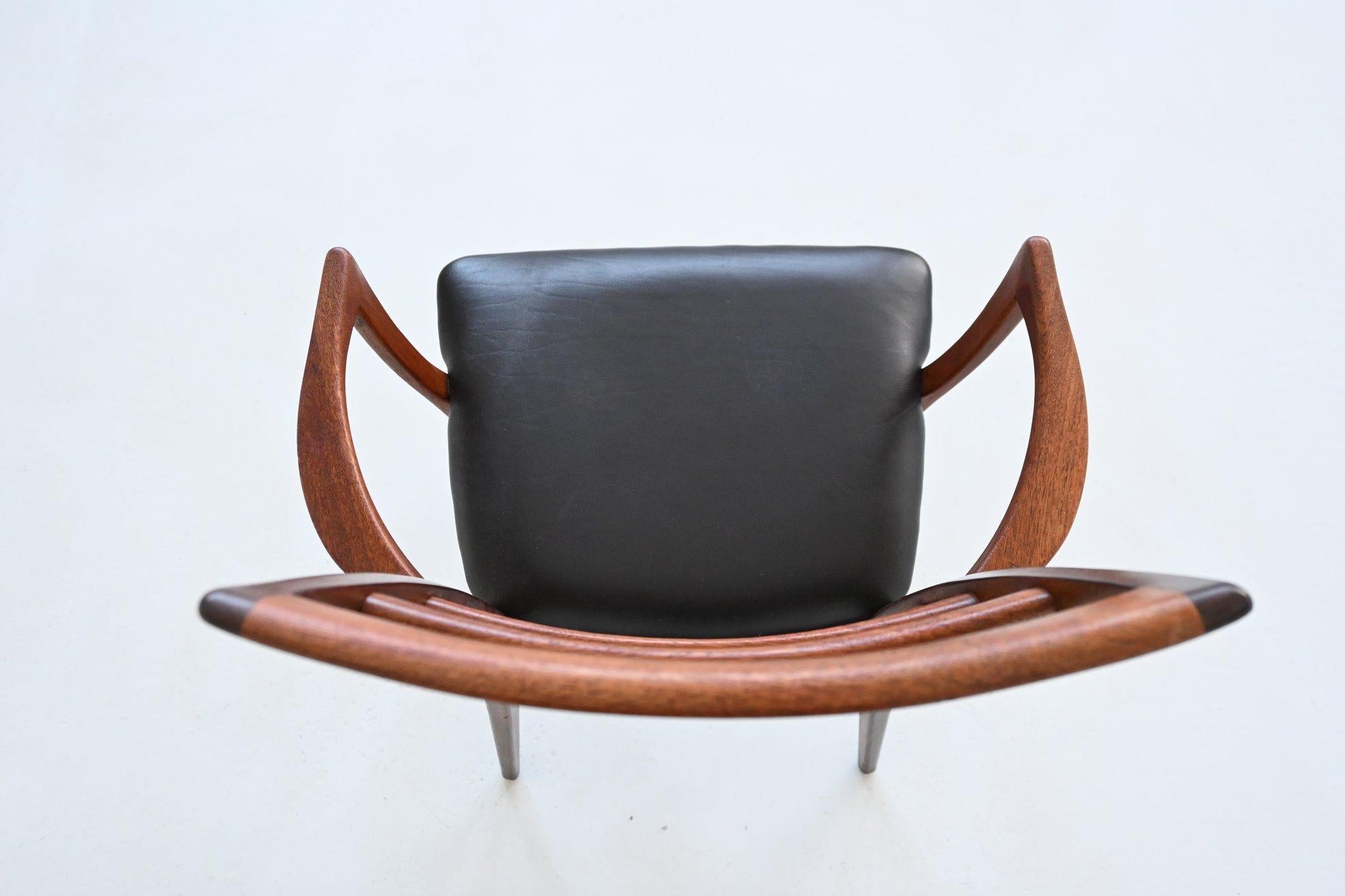 Sillón Niels Koefoed Model 'Lis' de teca Dinamarca 1960 en venta 3
