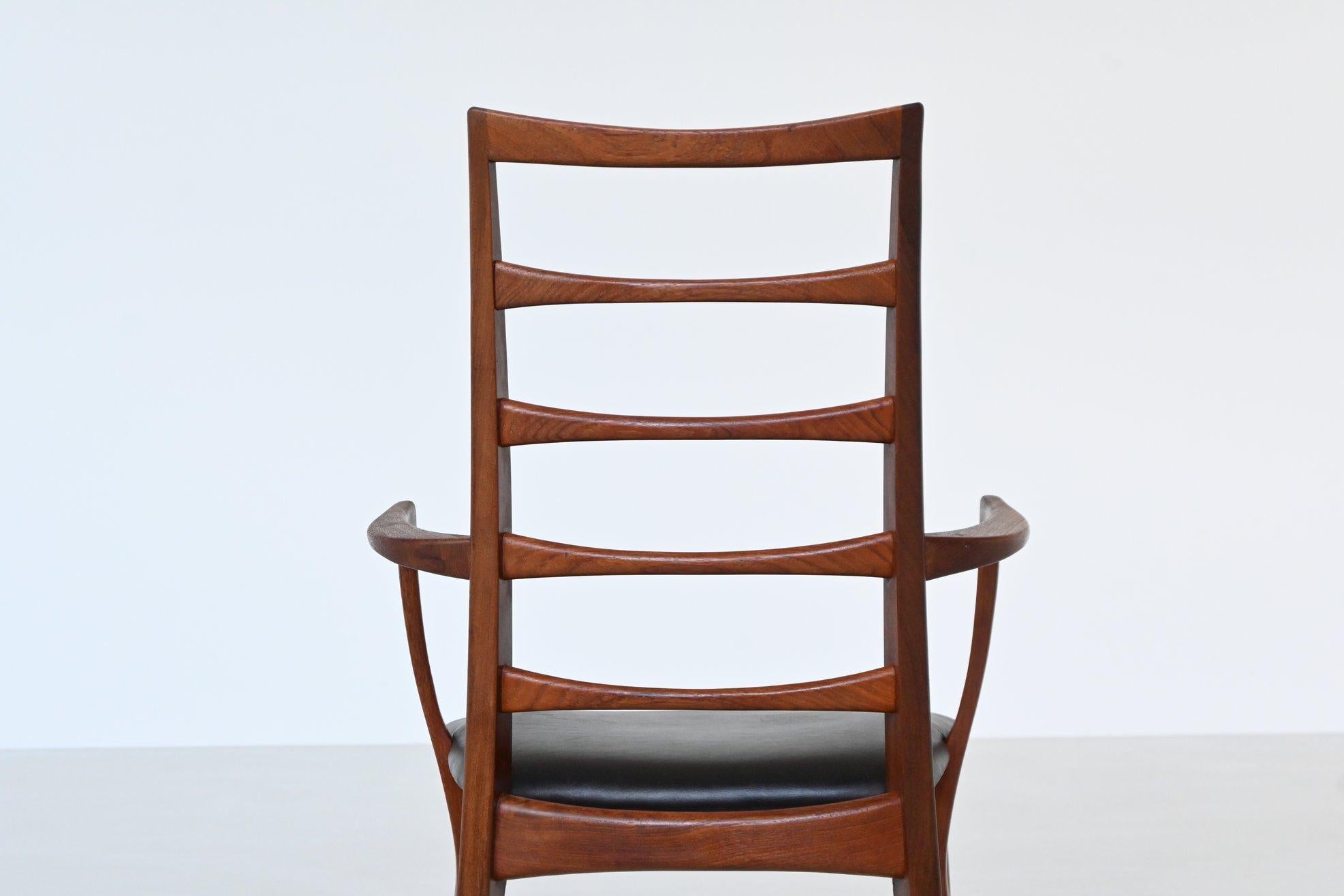 Sillón Niels Koefoed Model 'Lis' de teca Dinamarca 1960 en venta 6