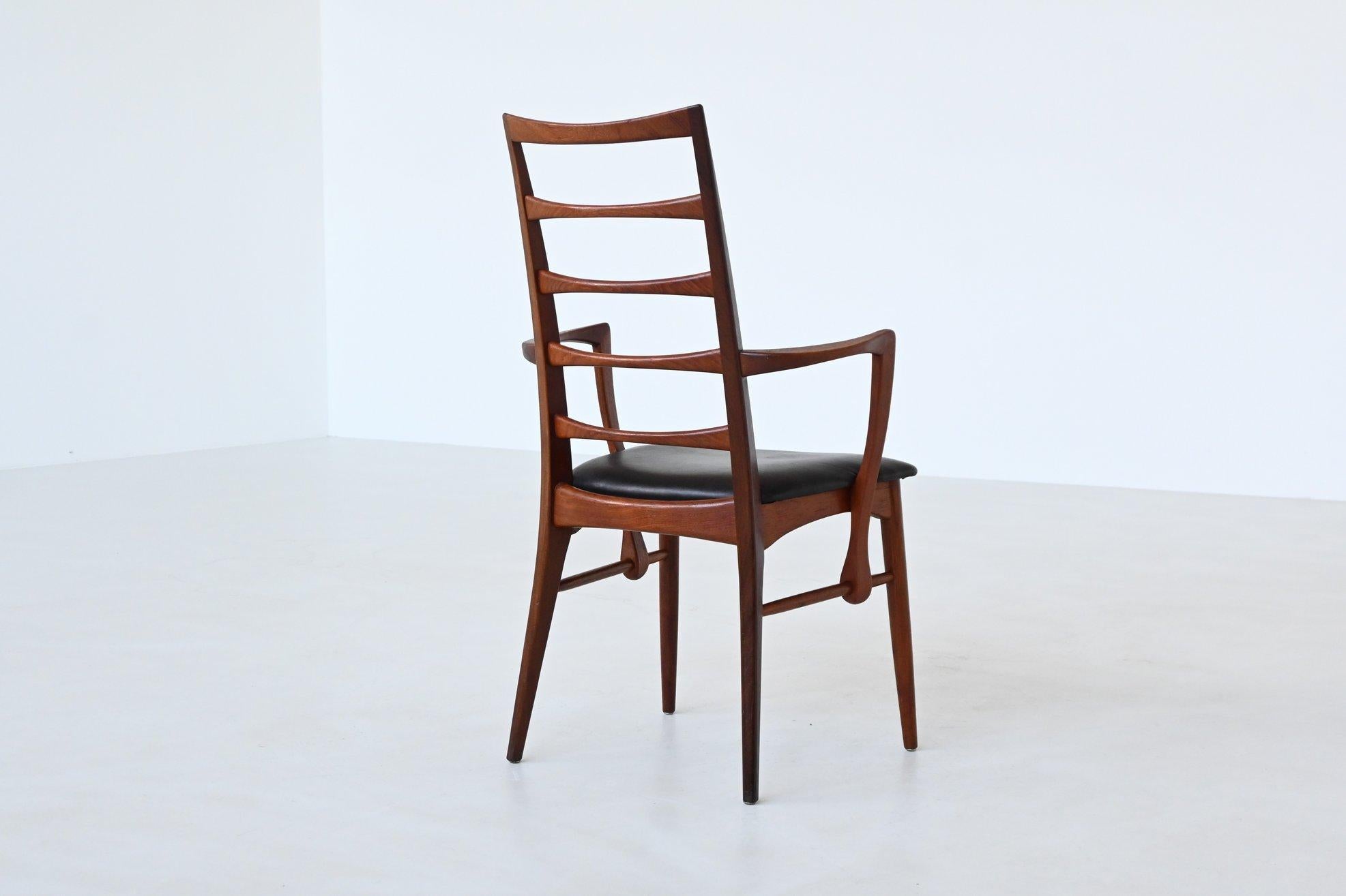 Sillón Niels Koefoed Model 'Lis' de teca Dinamarca 1960 Escandinavo moderno en venta