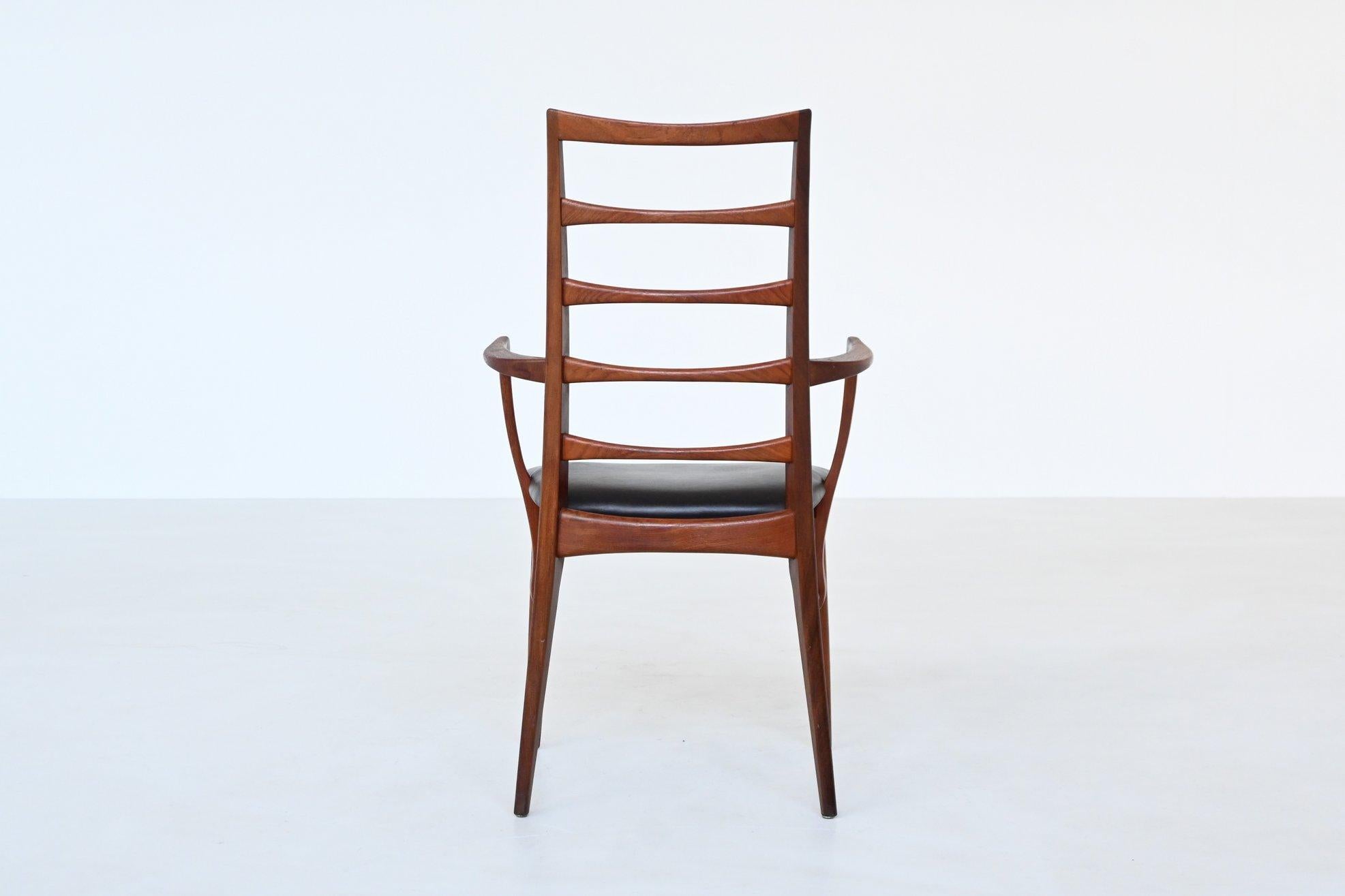 Sillón Niels Koefoed Model 'Lis' de teca Dinamarca 1960 Danés en venta