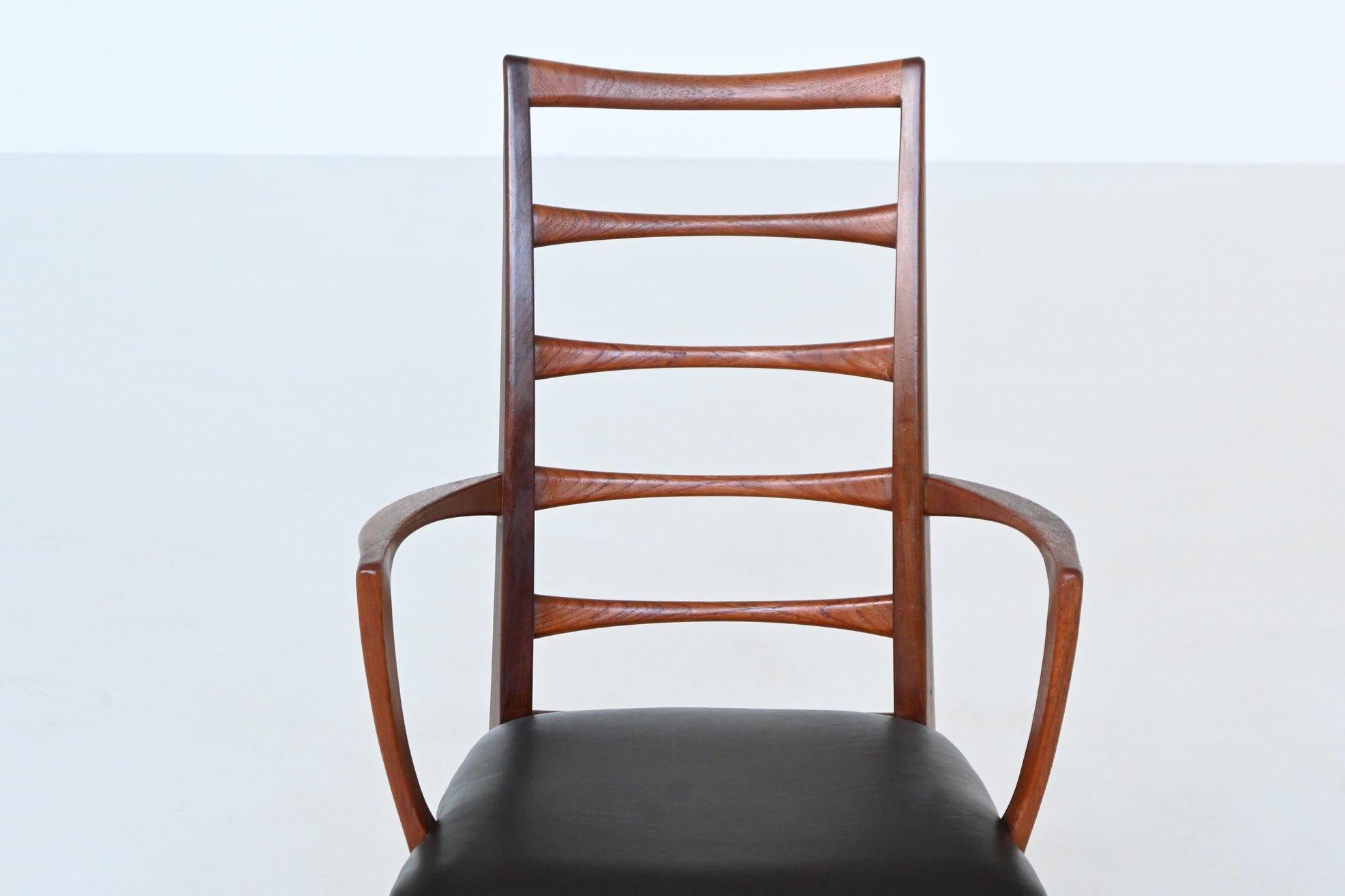 Sillón Niels Koefoed Model 'Lis' de teca Dinamarca 1960 en venta 1