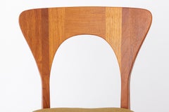 Niels Koefoed Peter Chair Teak Danish Mid Century Dining Chair 1970s Vintage