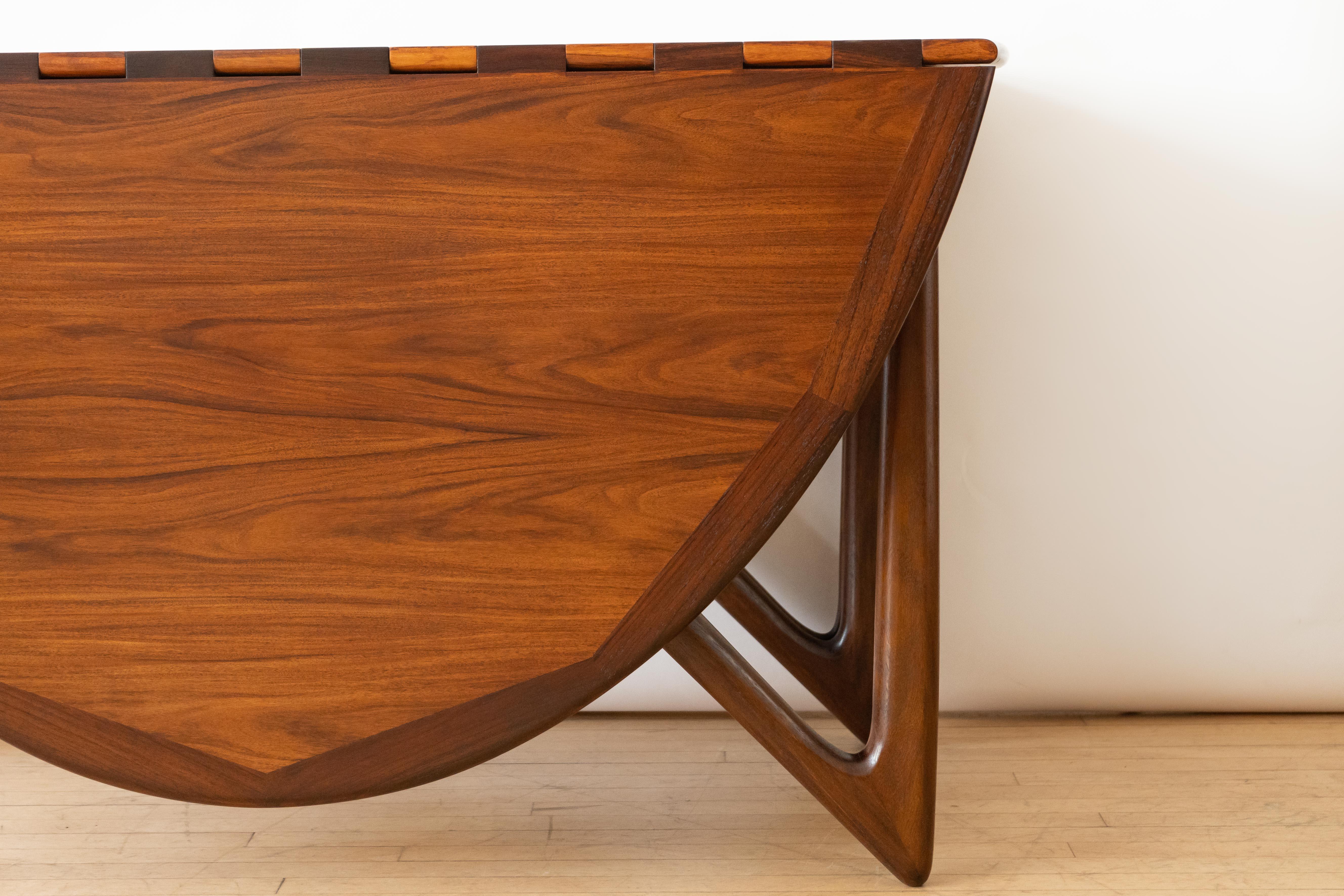 Niels Koefoed Rosewood Drop Leaf Dining Table 5