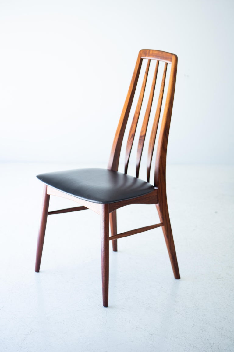 Niels Koefoed Rosewood Eva Dining Chairs for Koefoeds Hornslet For Sale 3