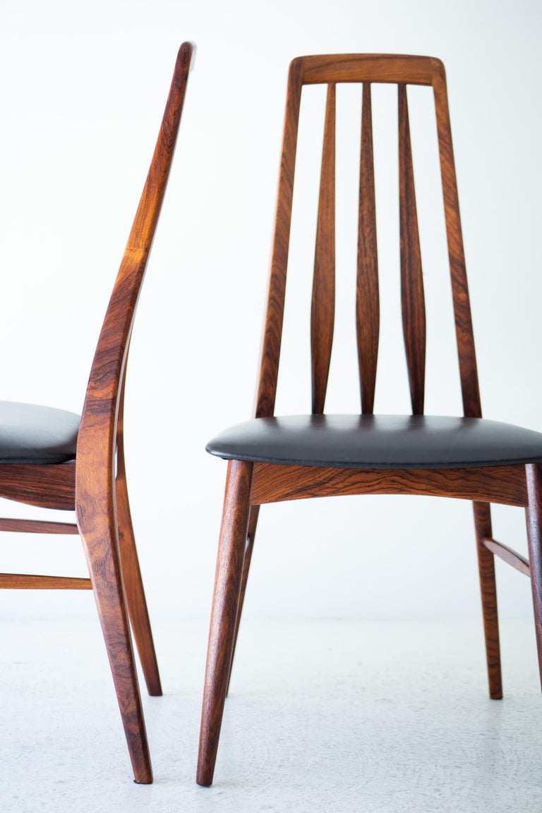 Niels Koefoed Rosewood Eva Dining Chairs for Koefoeds Hornslet For Sale 1