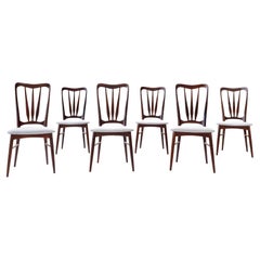 Niels Koefoed Set of 6 "Ingrid" Dining Room Chairs in Rosewood, Denmark 1960s