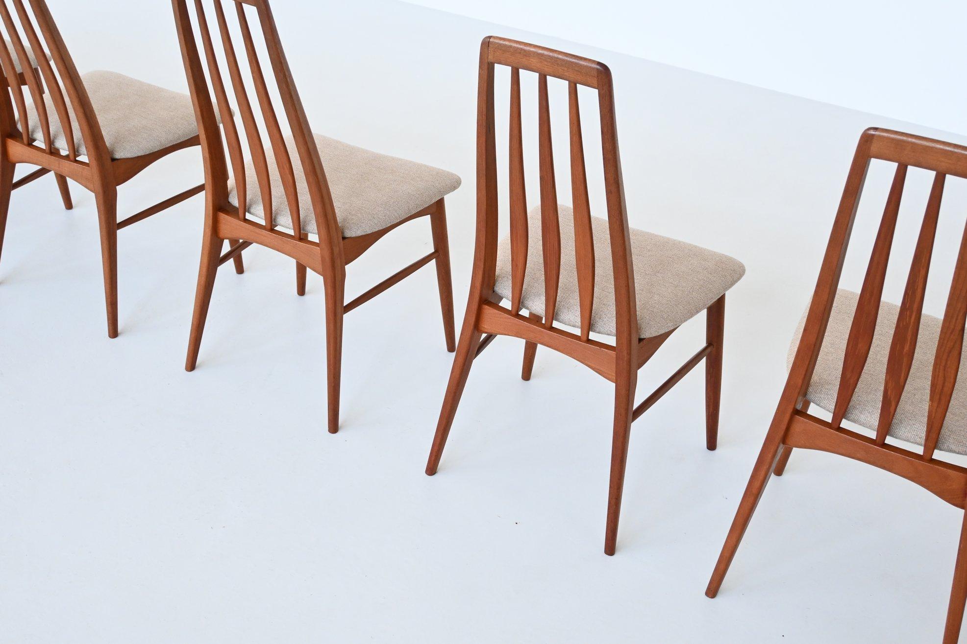 Niels Koefoed Juego de ocho sillas de comedor 