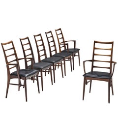 Niels Koefoed Set of Six Rosewood Dining Chairs