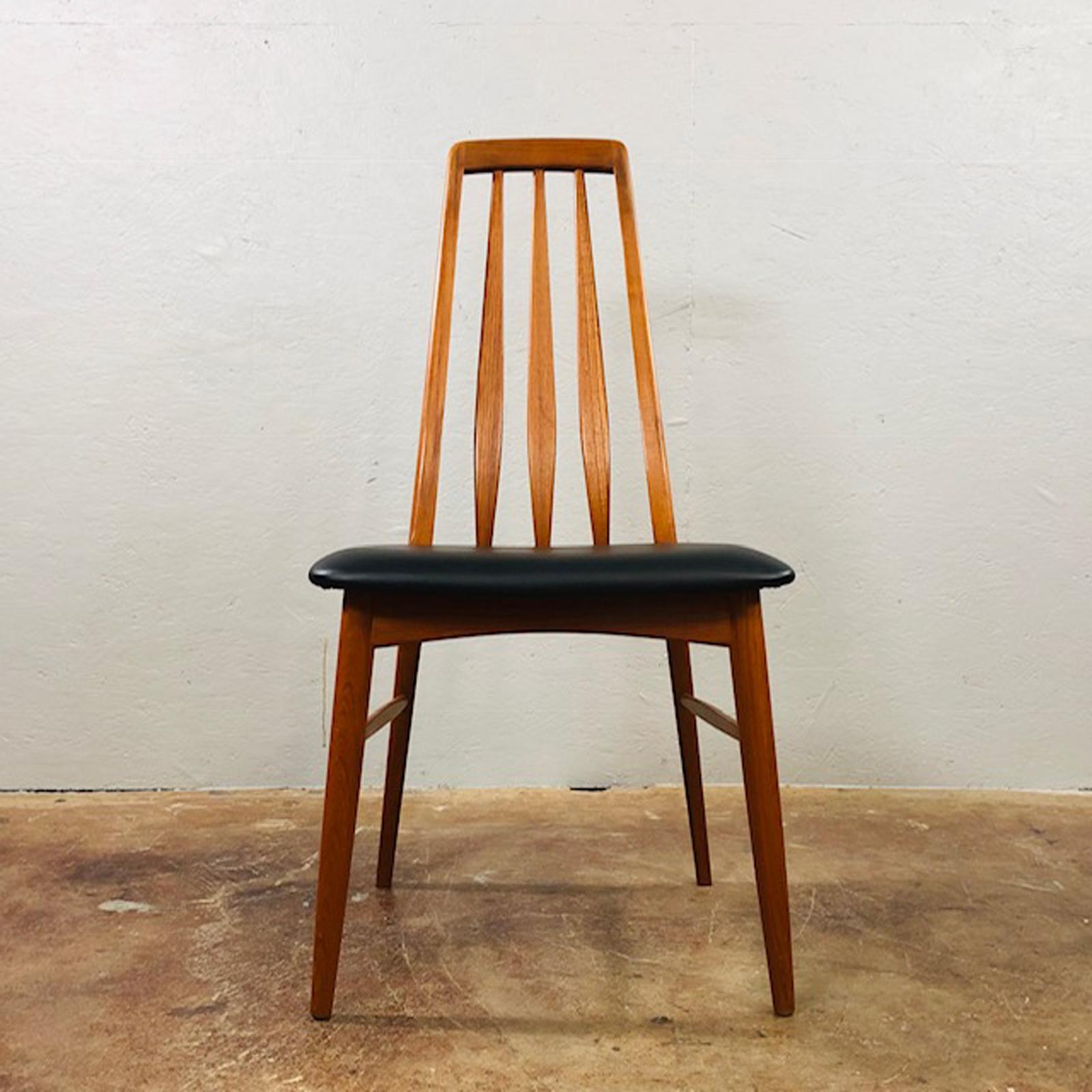 Mid-Century Modern Niels Koefoed Teak Dining Chair Set 