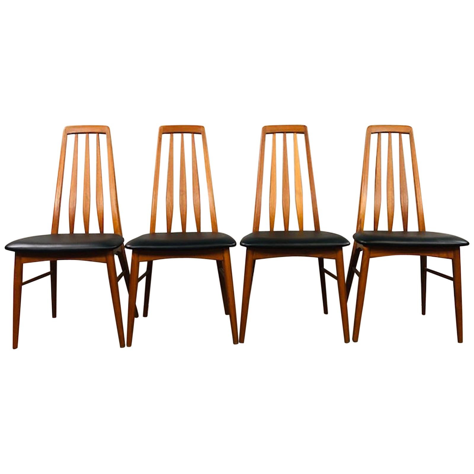 Niels Koefoed Teak Dining Chair Set 