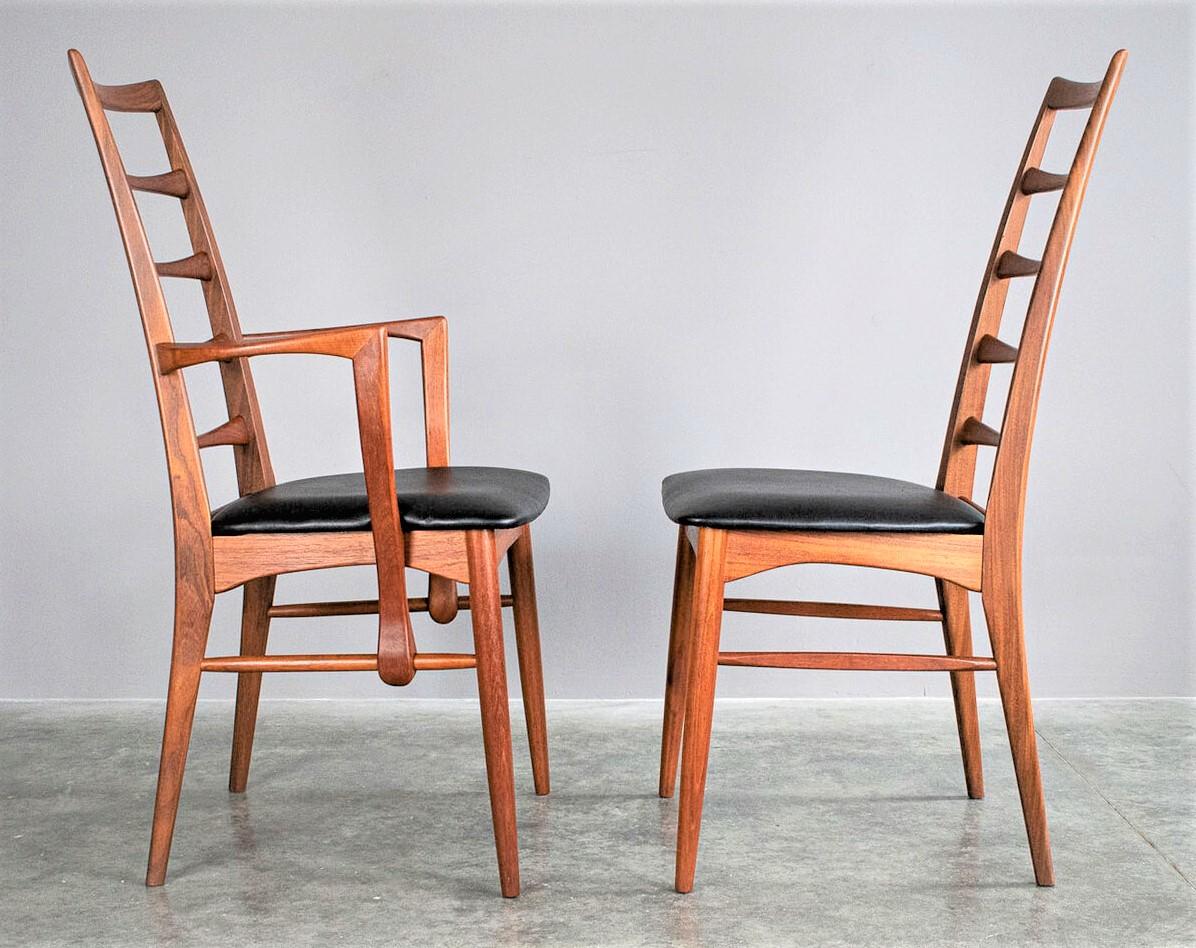 Niels Koefoed Teak Dining Chairs Denmark 1960s Set of 6 In Good Condition In New York, NY