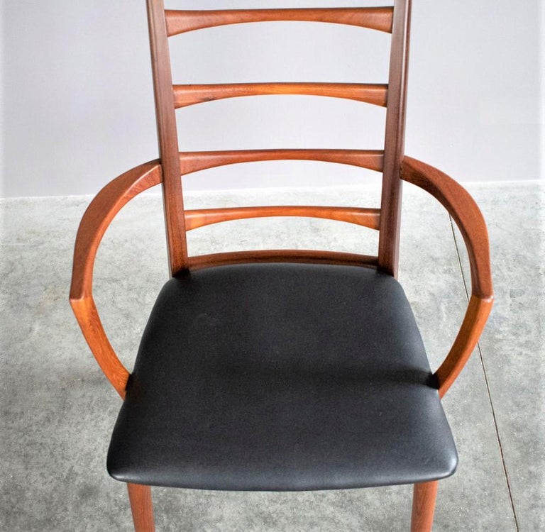 Niels Koefoed Teak Dining Chairs Denmark 1960s Set of 6 For Sale 2