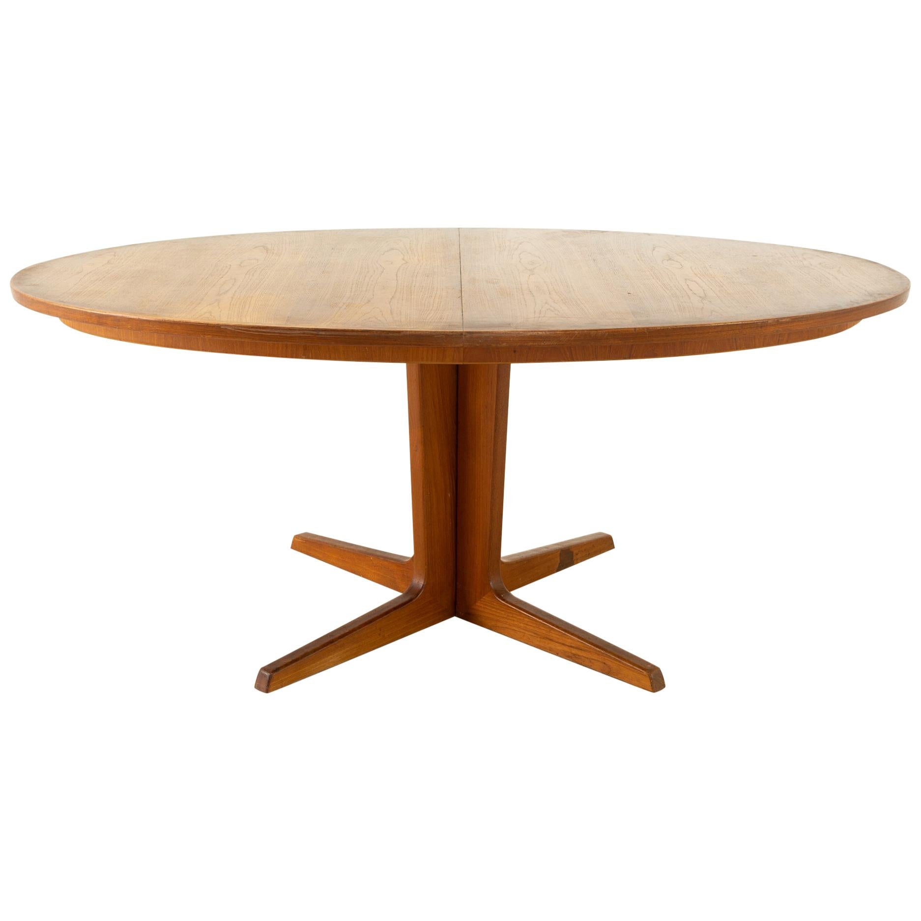 Niels Koefoeds for Uldum Mobelfabrik Mid Century Danish Teak Oval Dining Table