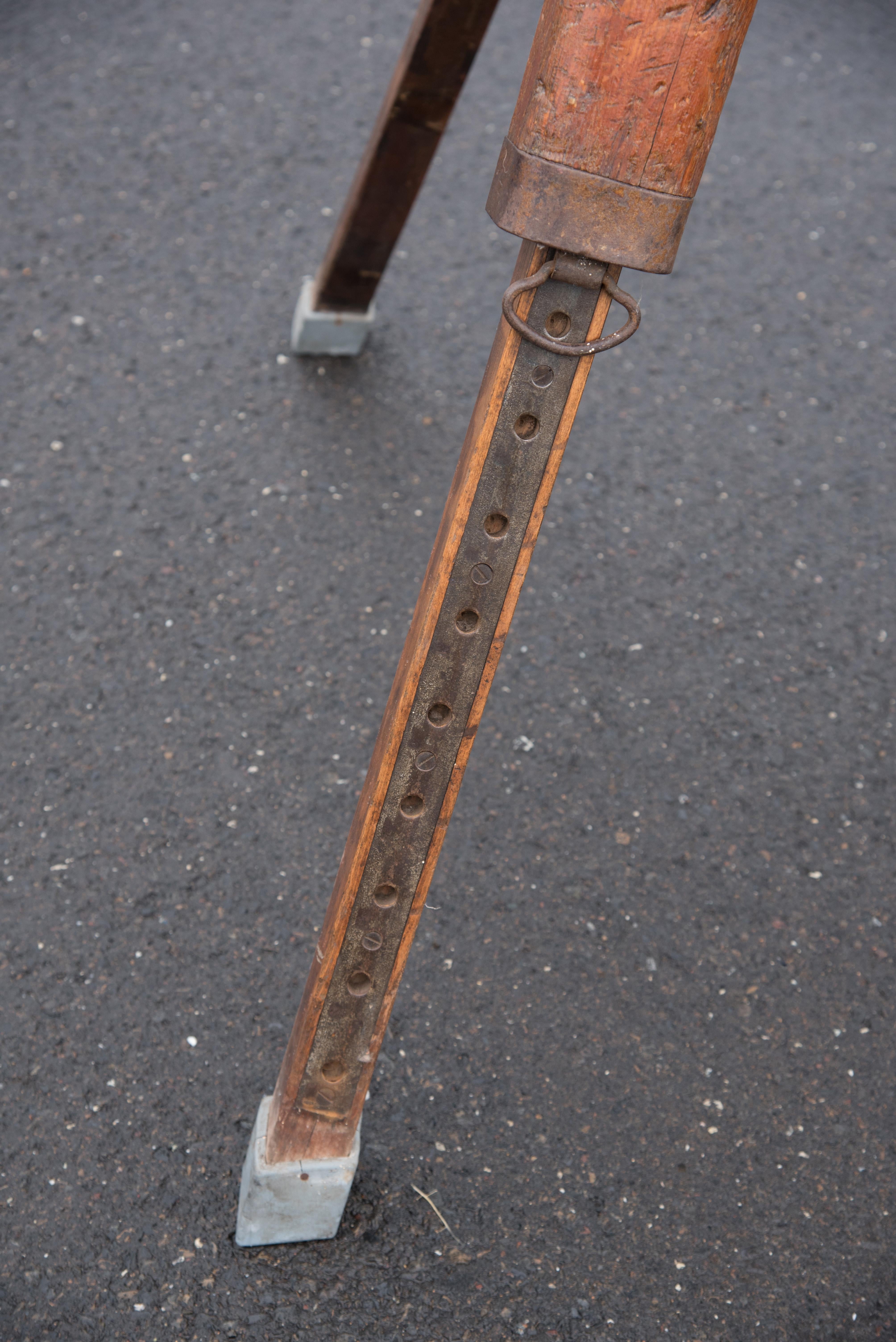 Industrial Niels Larsen & Sons Suede Pommel Horse For Sale