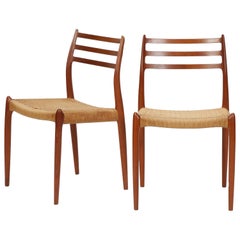 Niels Møller Chairs Model 78 J.L. Møller, 1960s