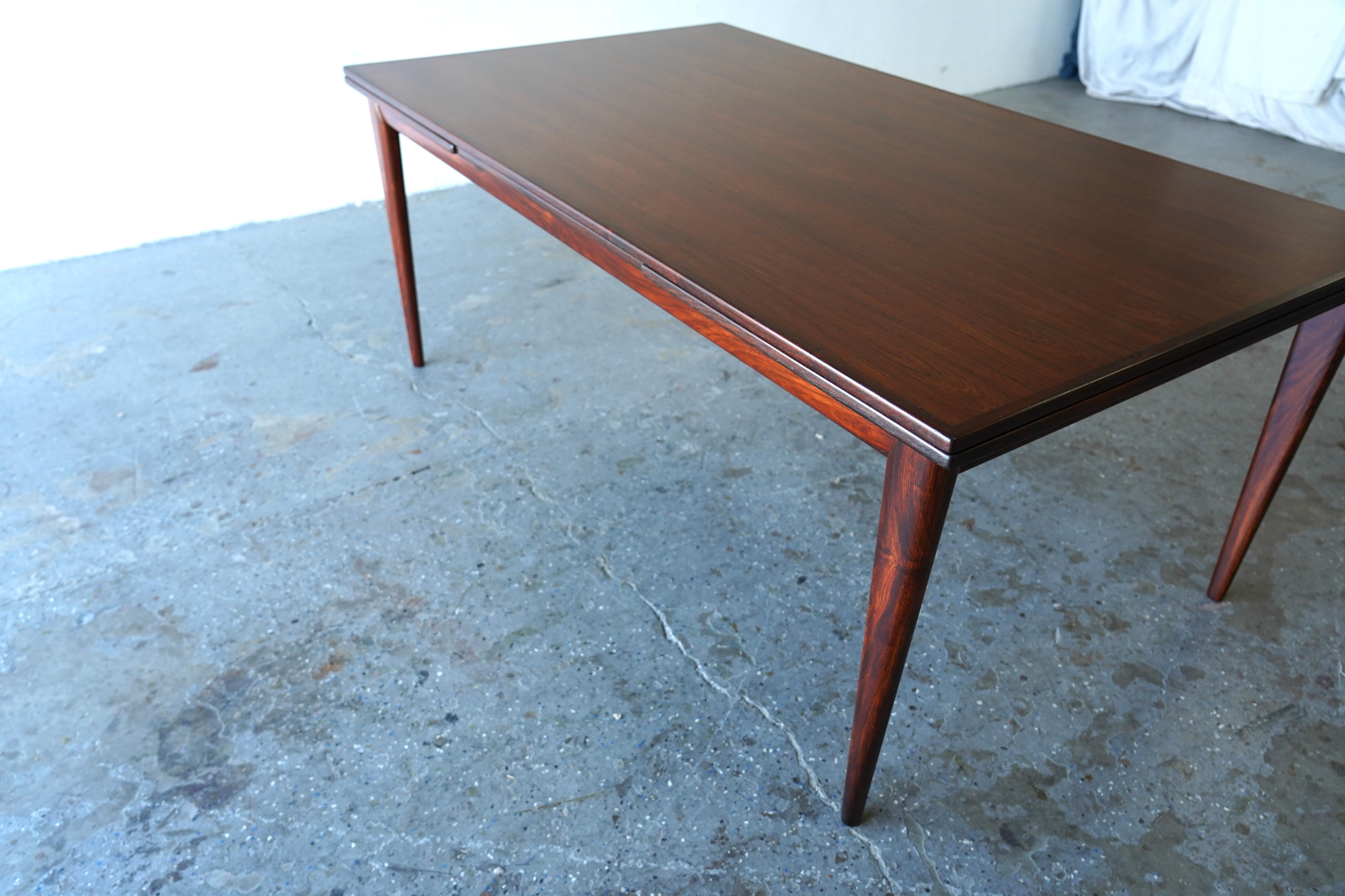 Niels Møller for J.L. Møllers Møbelfabrik  #12 B Brazilian Rosewood Dining table 6
