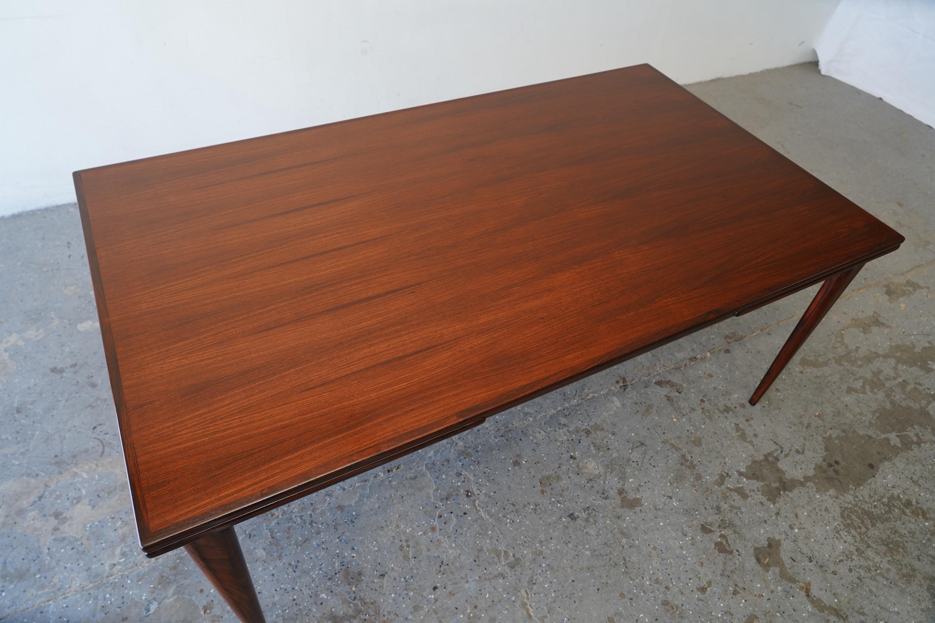 Niels Møller for J.L. Møllers Møbelfabrik  #12 B Brazilian Rosewood Dining table 11