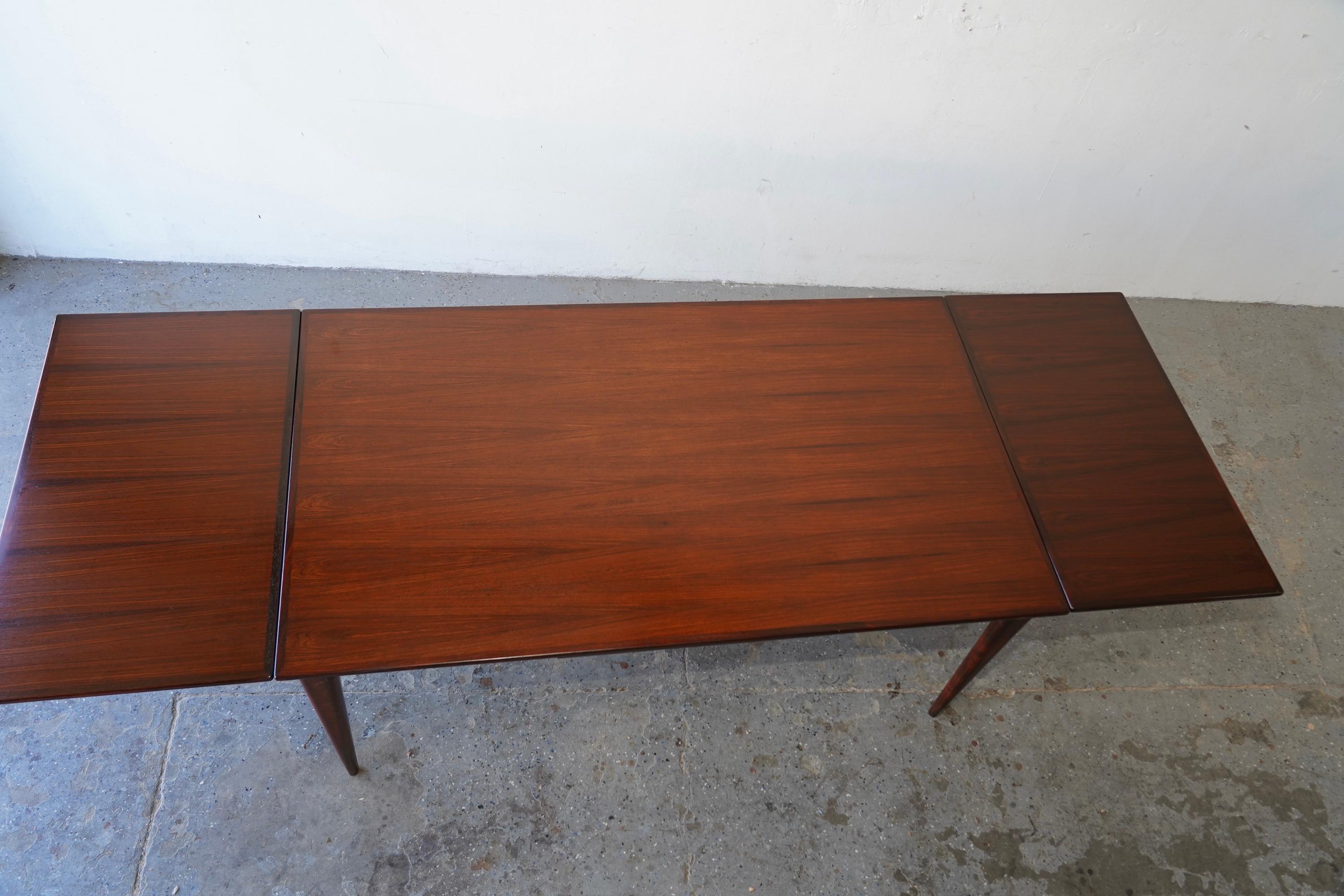 Danish Niels Møller for J.L. Møllers Møbelfabrik  #12 B Brazilian Rosewood Dining table