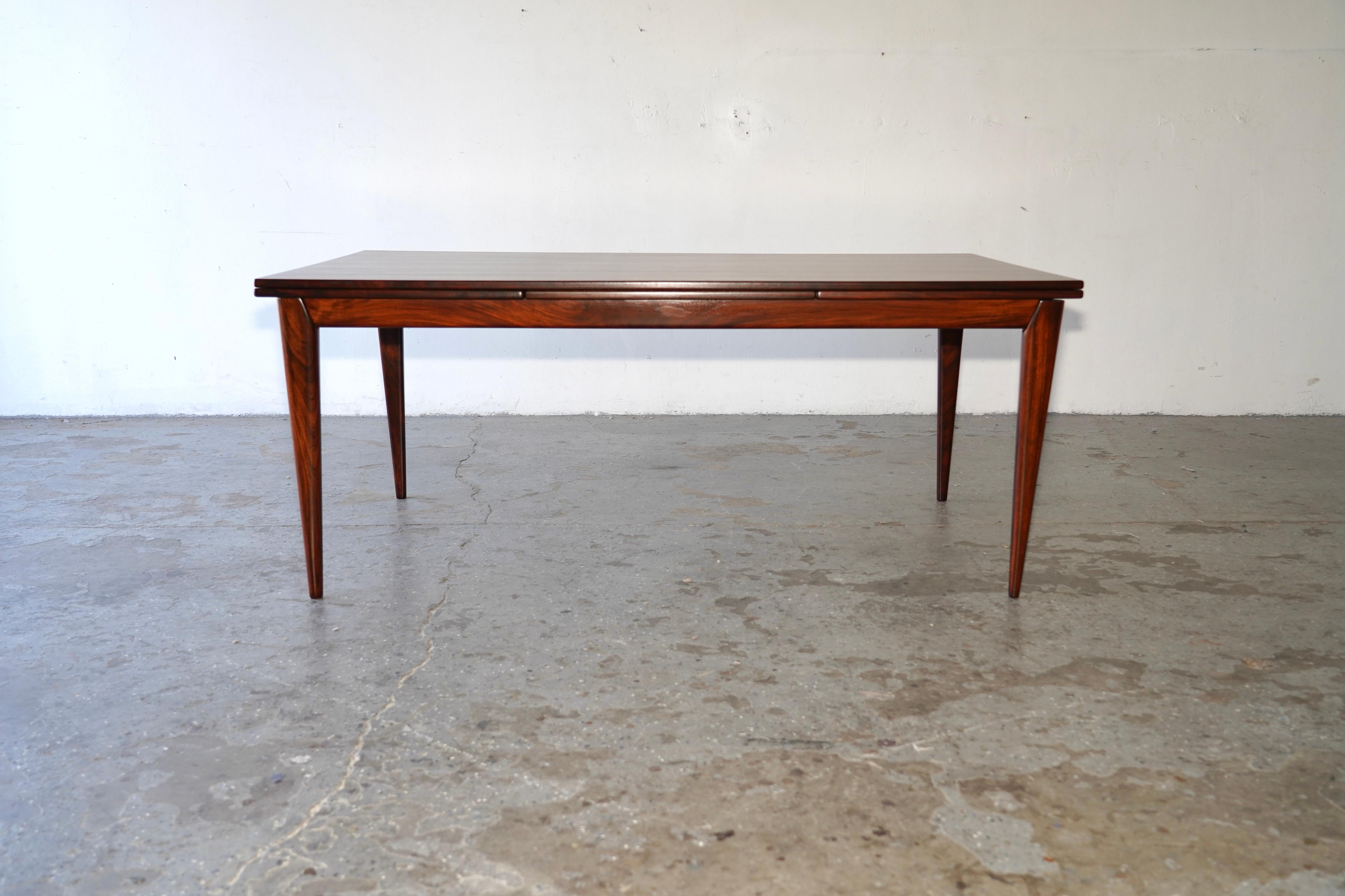 Niels Møller for J.L. Møllers Møbelfabrik  #12 B Brazilian Rosewood Dining table 3