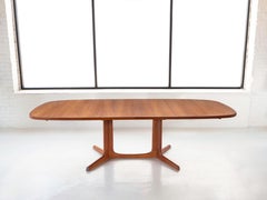 Niels Møller Gudme Mobelfabrik Teak Dining Table with Two Leaves, Denmark 1960's