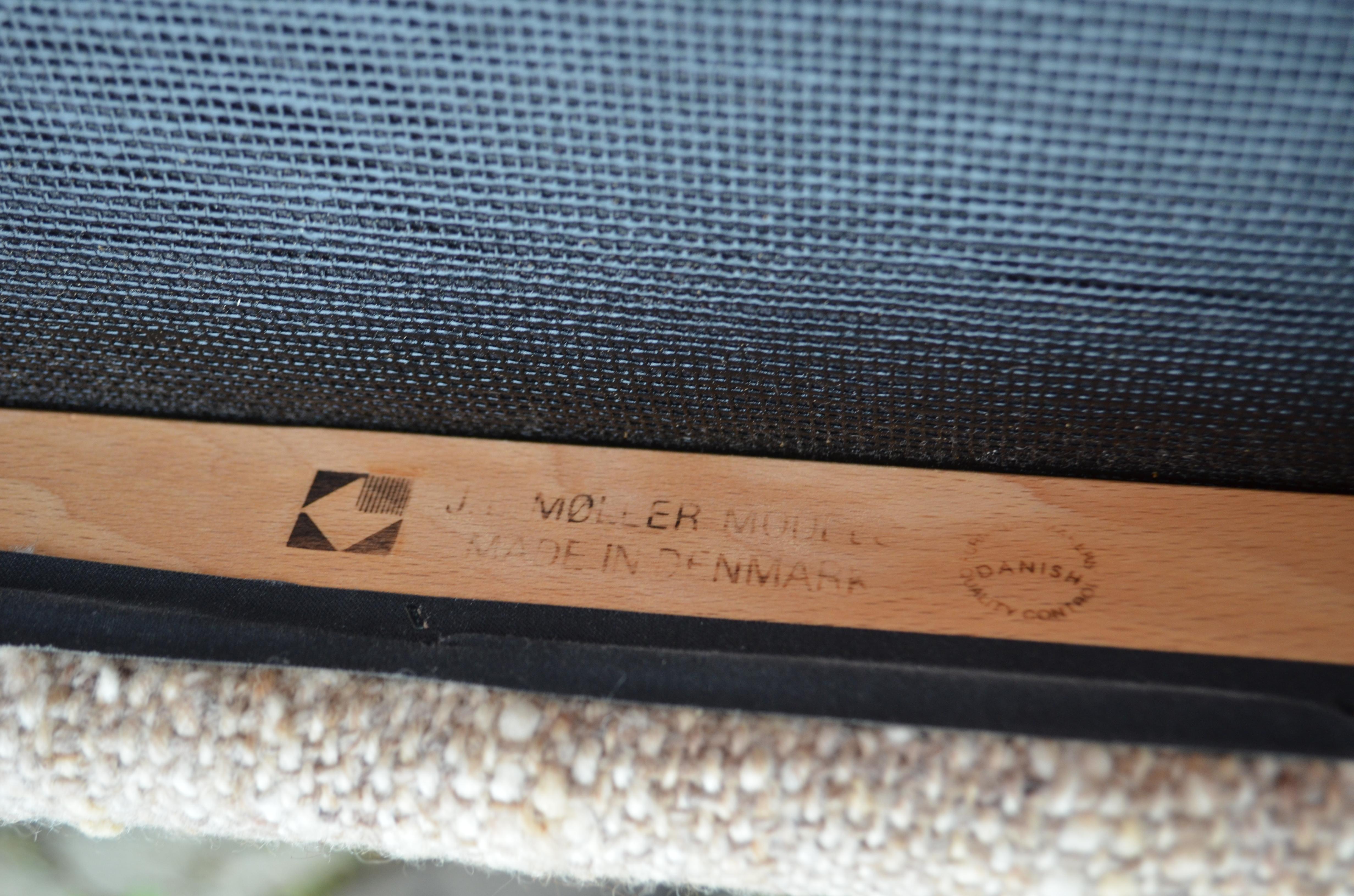Niels Møller Modell 80 Tavolo da pranzo danese in Oak  Sedia per J.L.A. Møllers Set di 2 in vendita 11