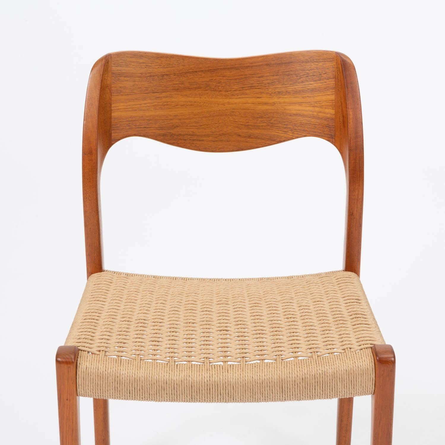 Papercord Single Niels Møller No. 71 Teak Dining Chair