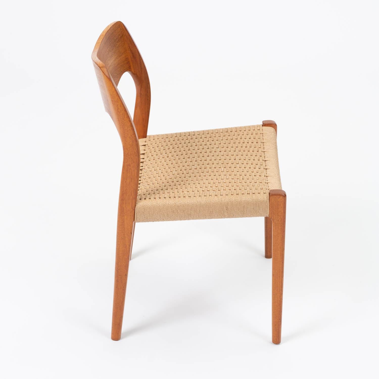 Oiled Single Niels Møller No. 71 Teak Dining Chair