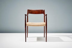 Niels Moller 1950s Model 57 Rosewood Carver Chair