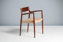 Niels Moller 1950s Model 57 Rosewood Carver Chair