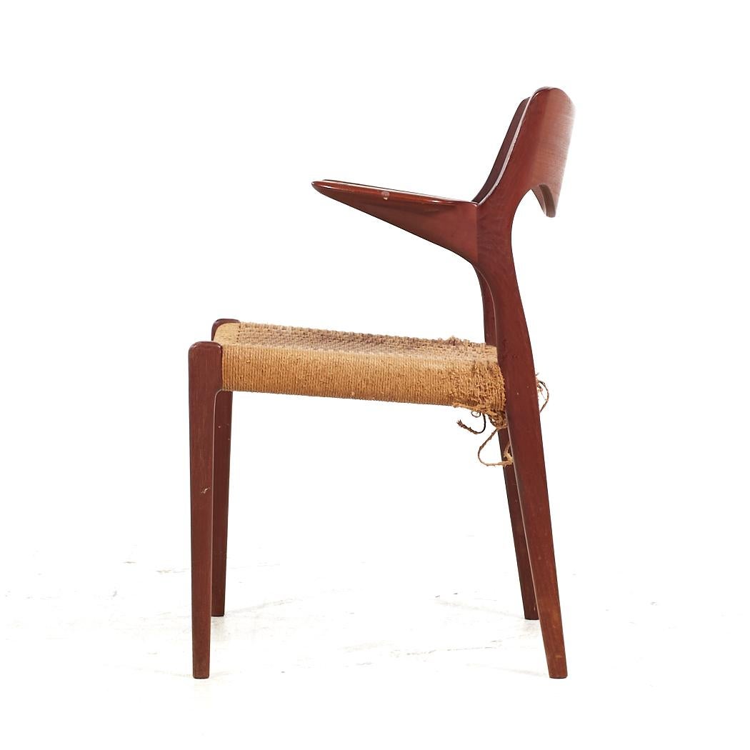 Niels Moller Danish Model 55 and Model 71 MCM Teak Dining Chairs - Set of 6 For Sale 9