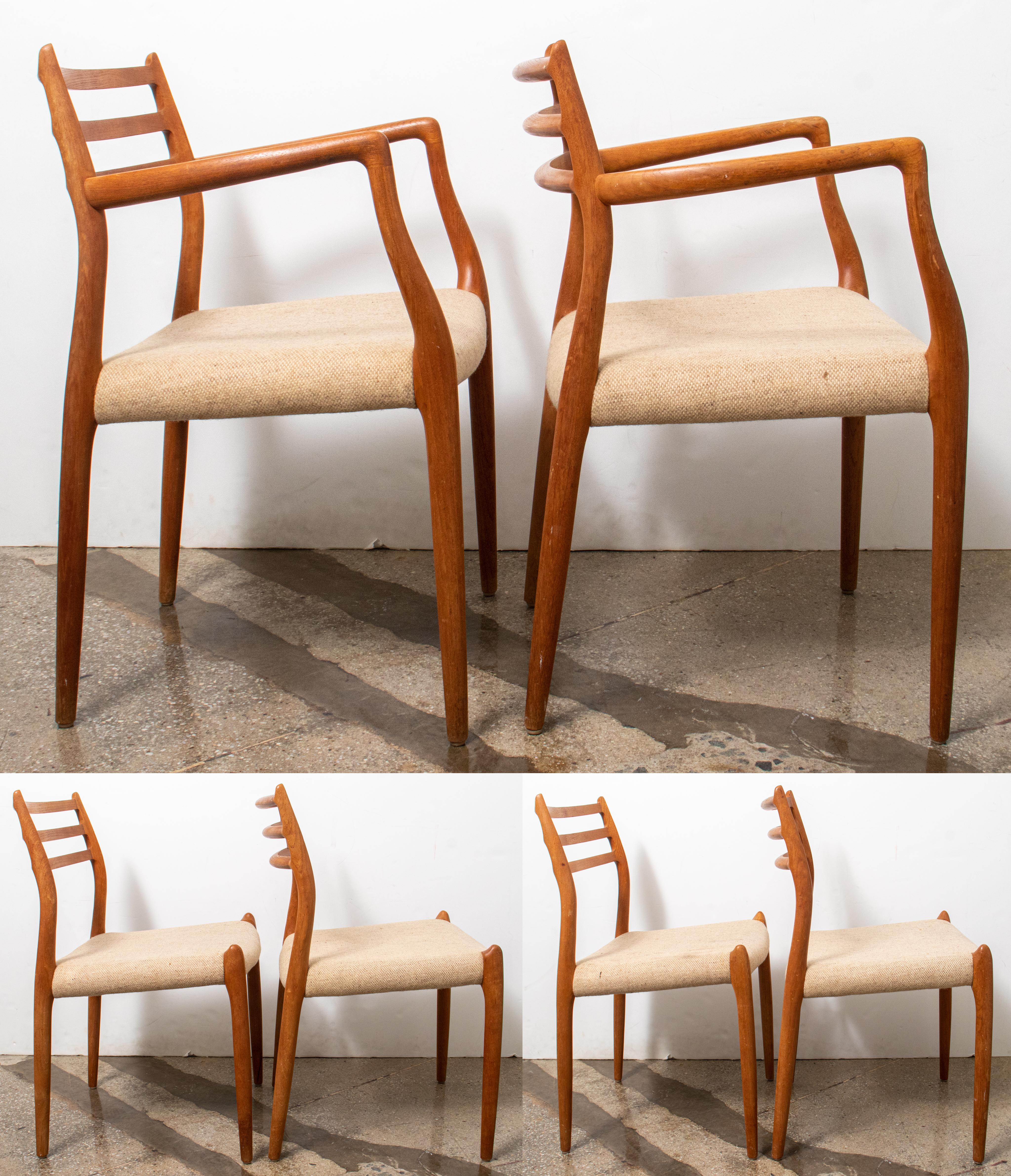 Niels Moller Danish Modern Dining Chairs, 6 2