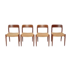Chaises à manger modernes danoises Niels Moller