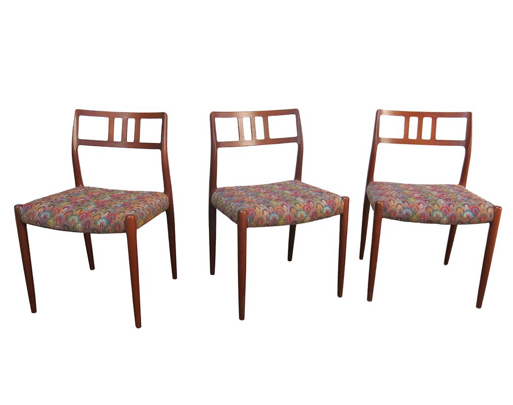 Danish Niels Moller Dining Chairs Model 79 and Model 64 For Sale