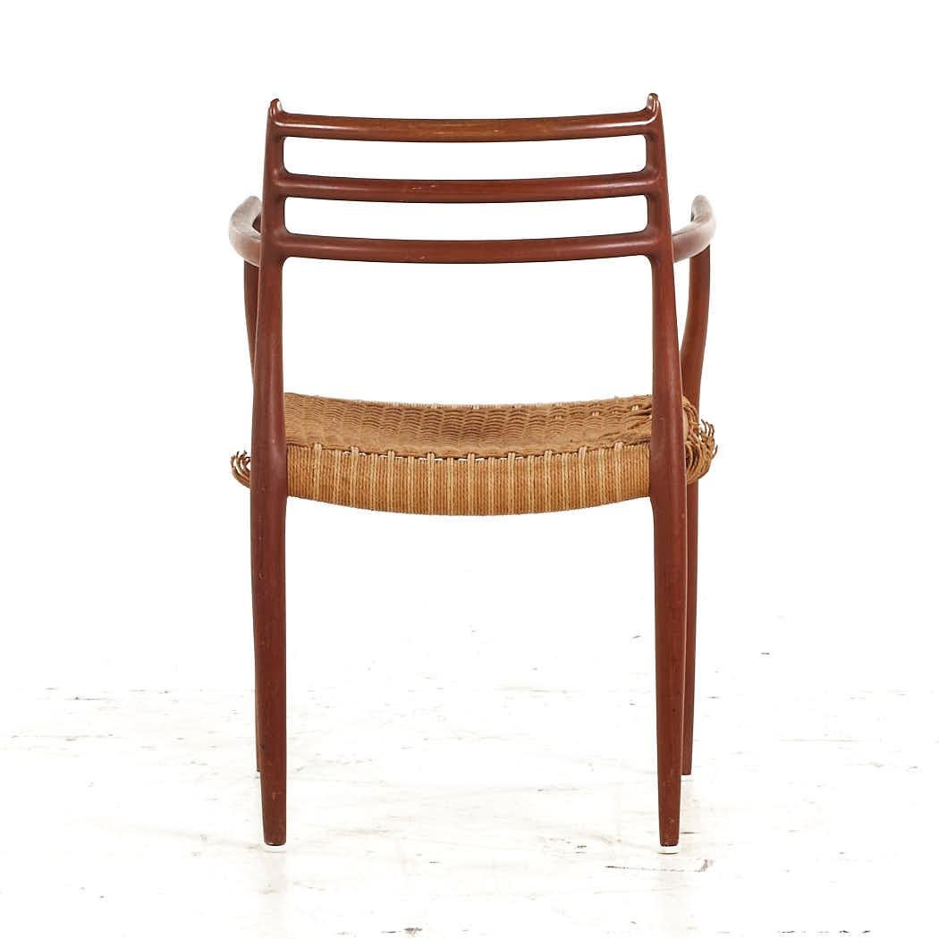 Niels Moller Mid Century Danish Teak and Cane Dining Chairs - Set of 6 For Sale 10