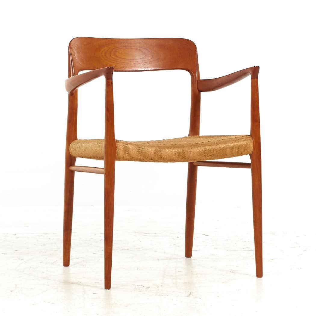 Niels Moller Mid Century Model 75 Danish Teak Dining Chairs - Set of 6 For Sale 5