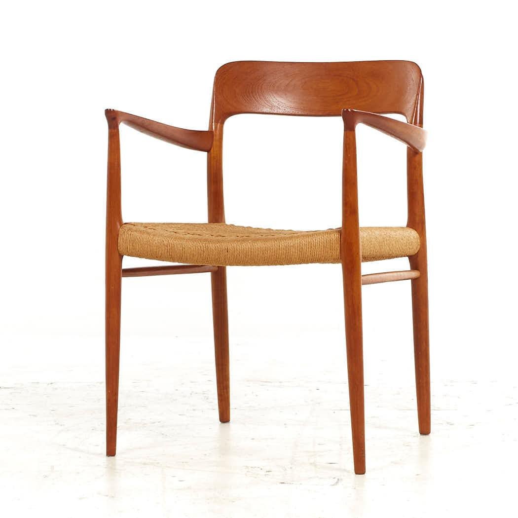 Niels Moller Mid Century Model 75 Danish Teak Dining Chairs - Set of 6 For Sale 7