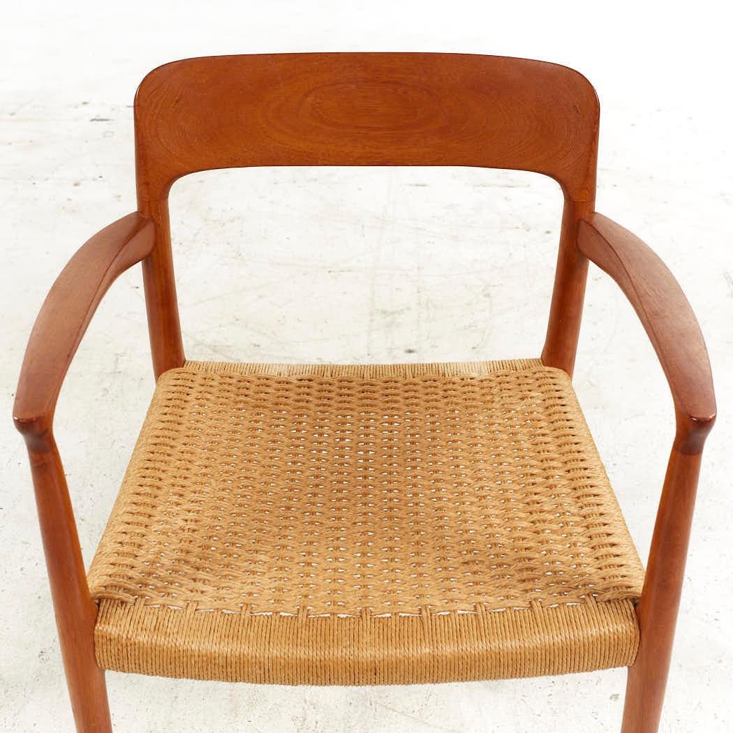 Niels Moller Mid Century Model 75 Danish Teak Dining Chairs - Set of 6 For Sale 11