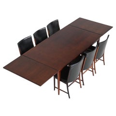 Niels Moller model 254 extendable dining table in rosewood Denmark 1960