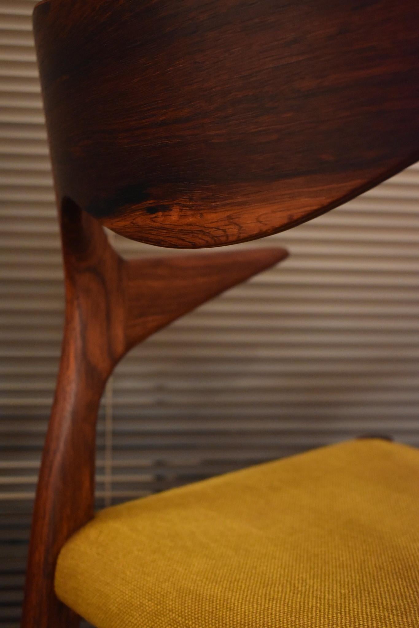Niels Moller Model 55 Rosewood Carver for J.L Mollers Mobelfabrik 1