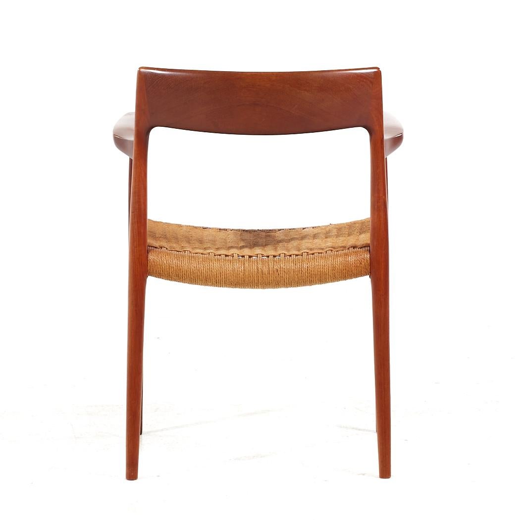 Niels Moller Model 57 and 77 MCM Danish Teak and Rope Dining Chairs - Set of 8 For Sale 10