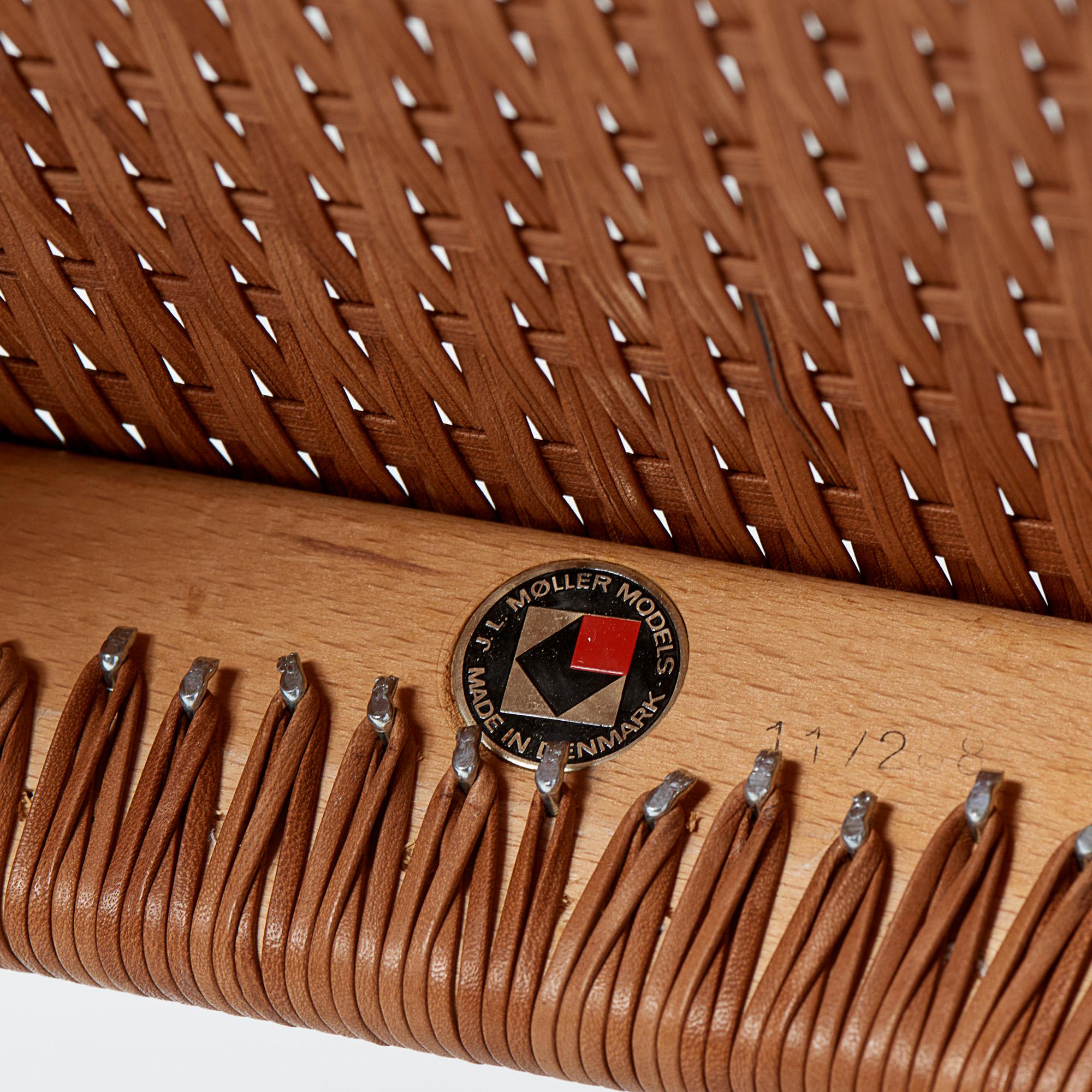 Niels Moller Model 62 Armchair, Rosewood & Leather Cord, 1960s For Sale 5