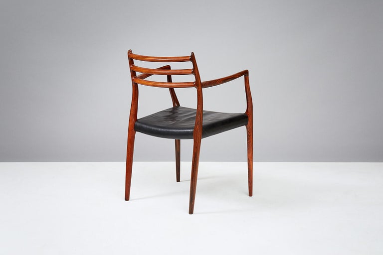 Danish Niels Moller Model 62 Chair, Rosewood For Sale