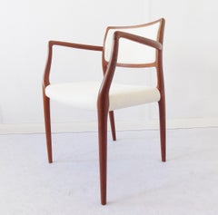 Niels Möller Model 65 Lounge Chair, Danish Teak Scandinavian modern, upholstered