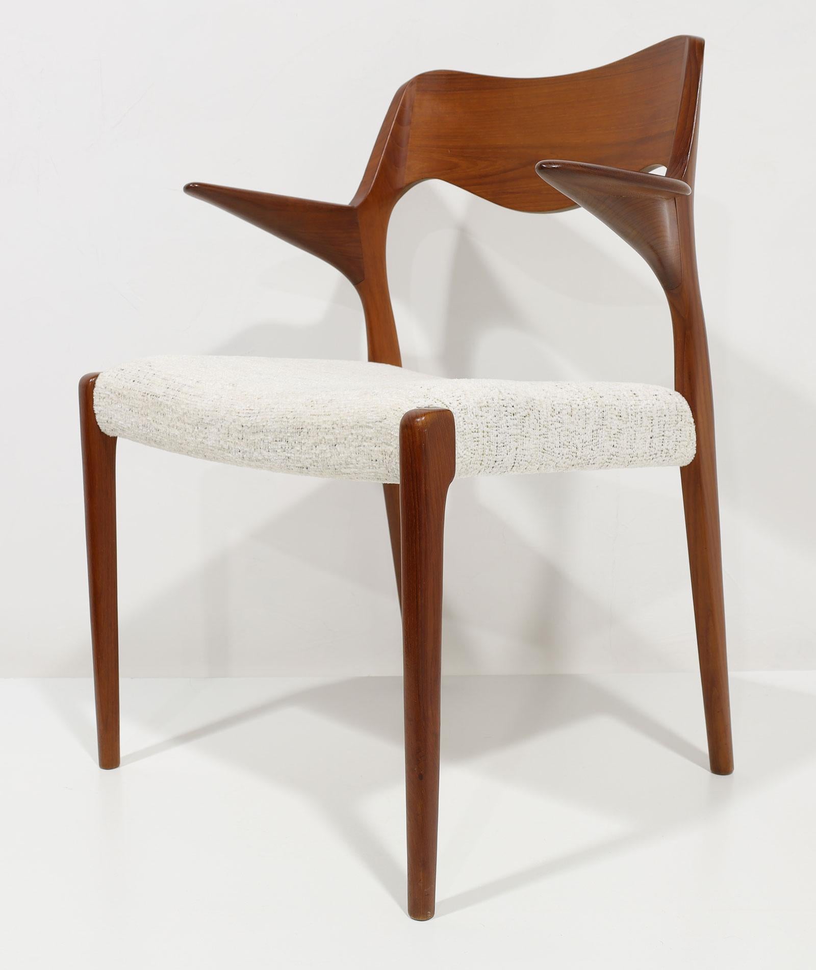 Niels Moller Model 71 Dining Chairs, Set of 8 In Good Condition In Dallas, TX